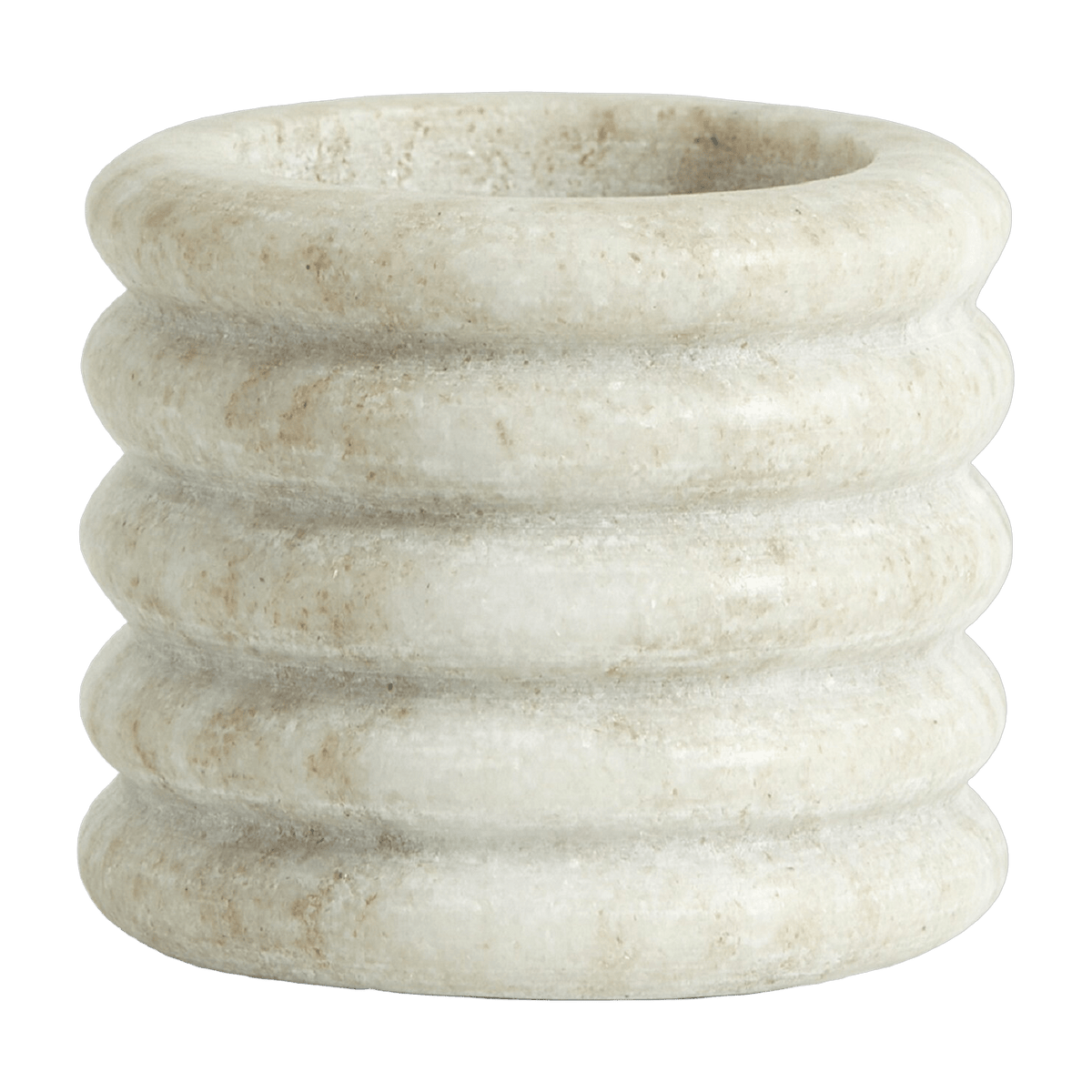 Candlestick in marbre beige diameter 6 cm Otok - Nordal - The Cool Republic