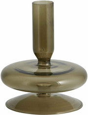 Bougeoir en verre fumé 12cm Eriska - Nordal - The Cool Republic