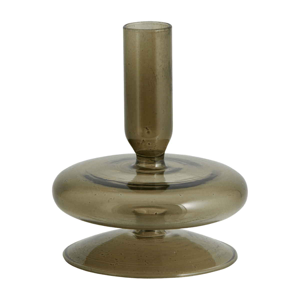 Eriska 12cm Smoked Borosilicate Glass Candleholder - Nordal - The Cool Republic
