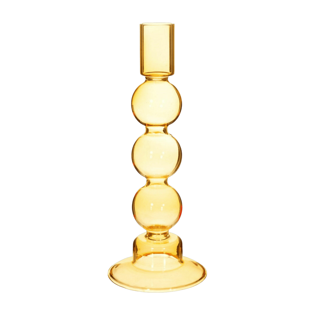 Bougeoir en verre jaune - Sass & Belle - The Cool Republic