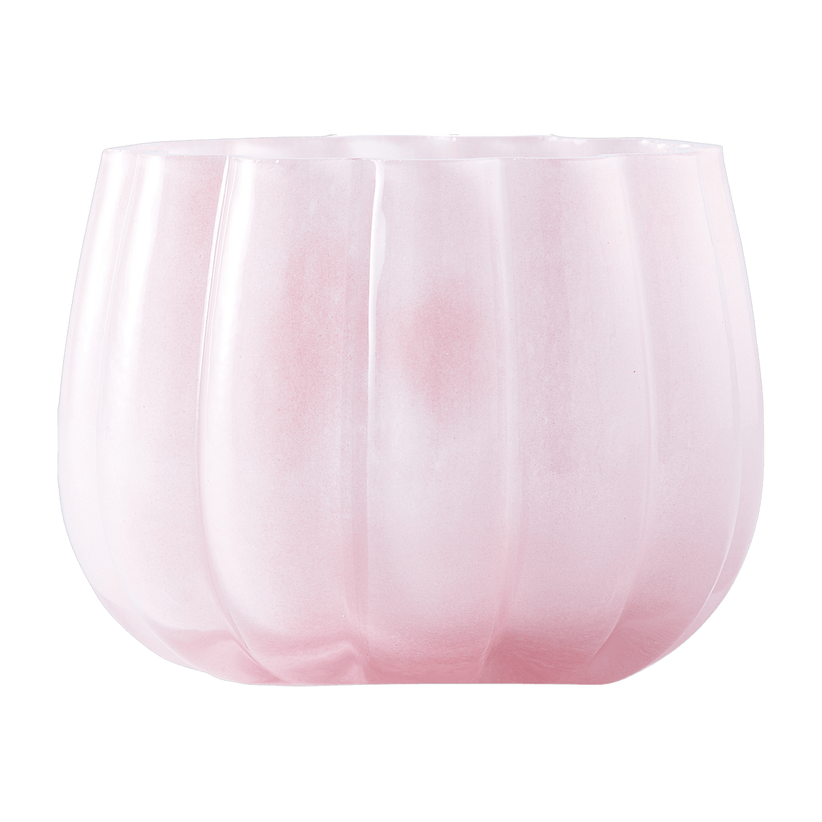 Bougeoir en verre rose clair 13,7 x 10 cm Melon - Pols Potten - The Cool Republic