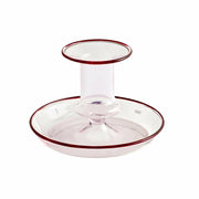 Bougeoir en verre rose Flare - HAY - The Cool Republic