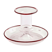 Bougeoir en verre rose Flare - HAY - The Cool Republic