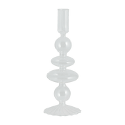 Bougeoir en verre transparent 23cm Eriska - Nordal - The Cool Republic