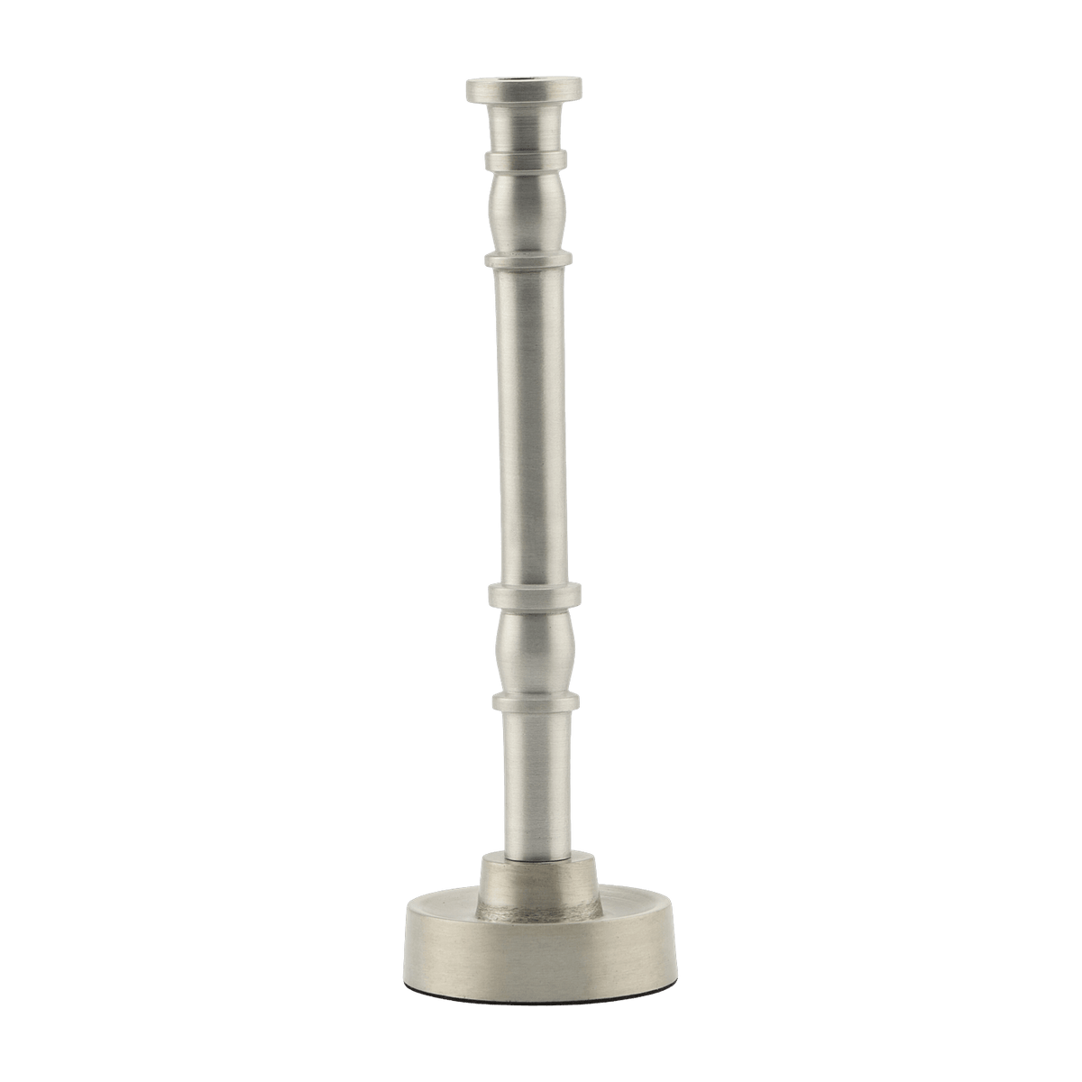 Bougeoir Jersey Argent oxydé 20 cm - House Doctor - The Cool Republic