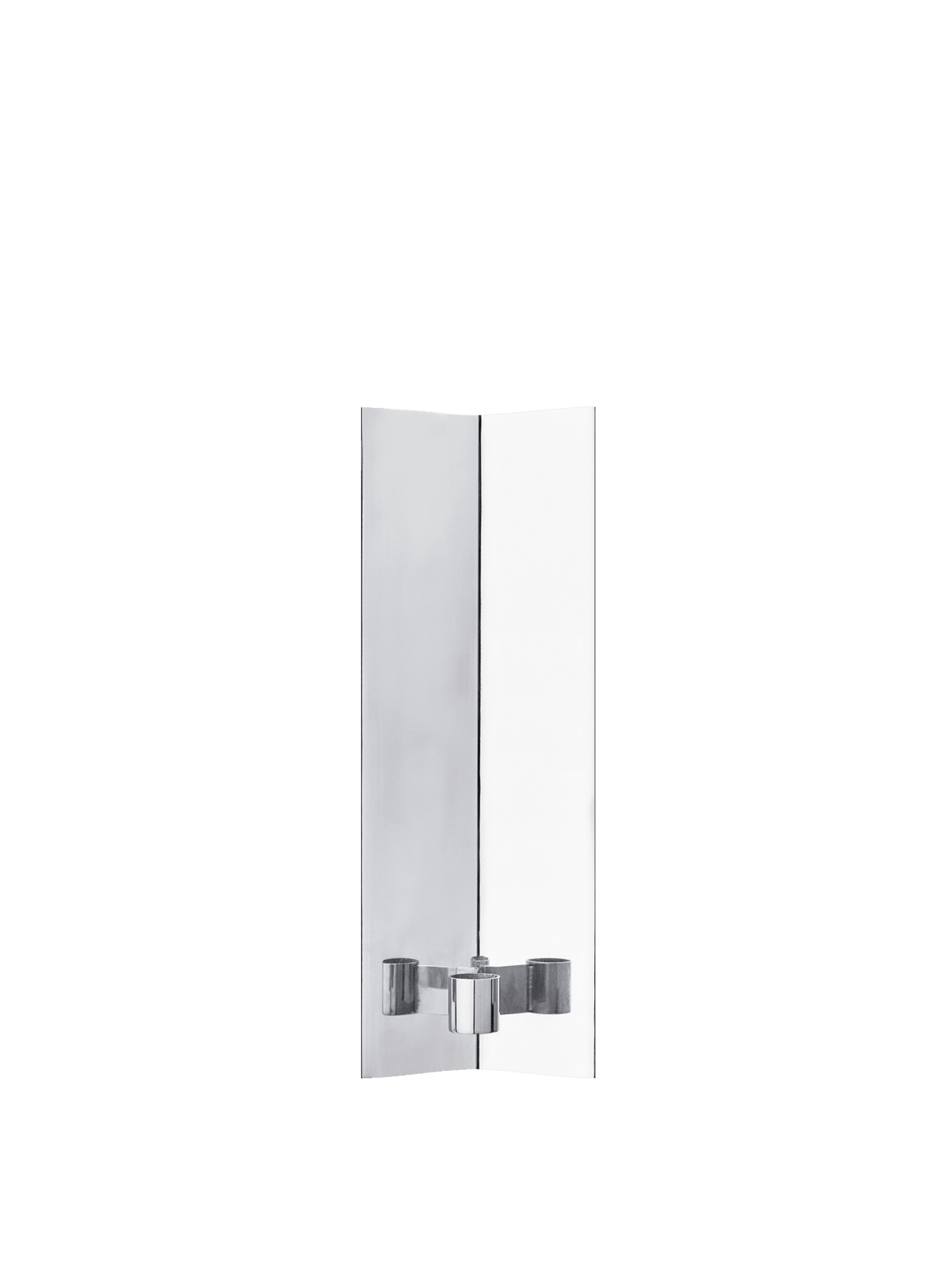Bougeoir mural en acier inoxydable et miroir poli Eddy - Ferm Living - The Cool Republic