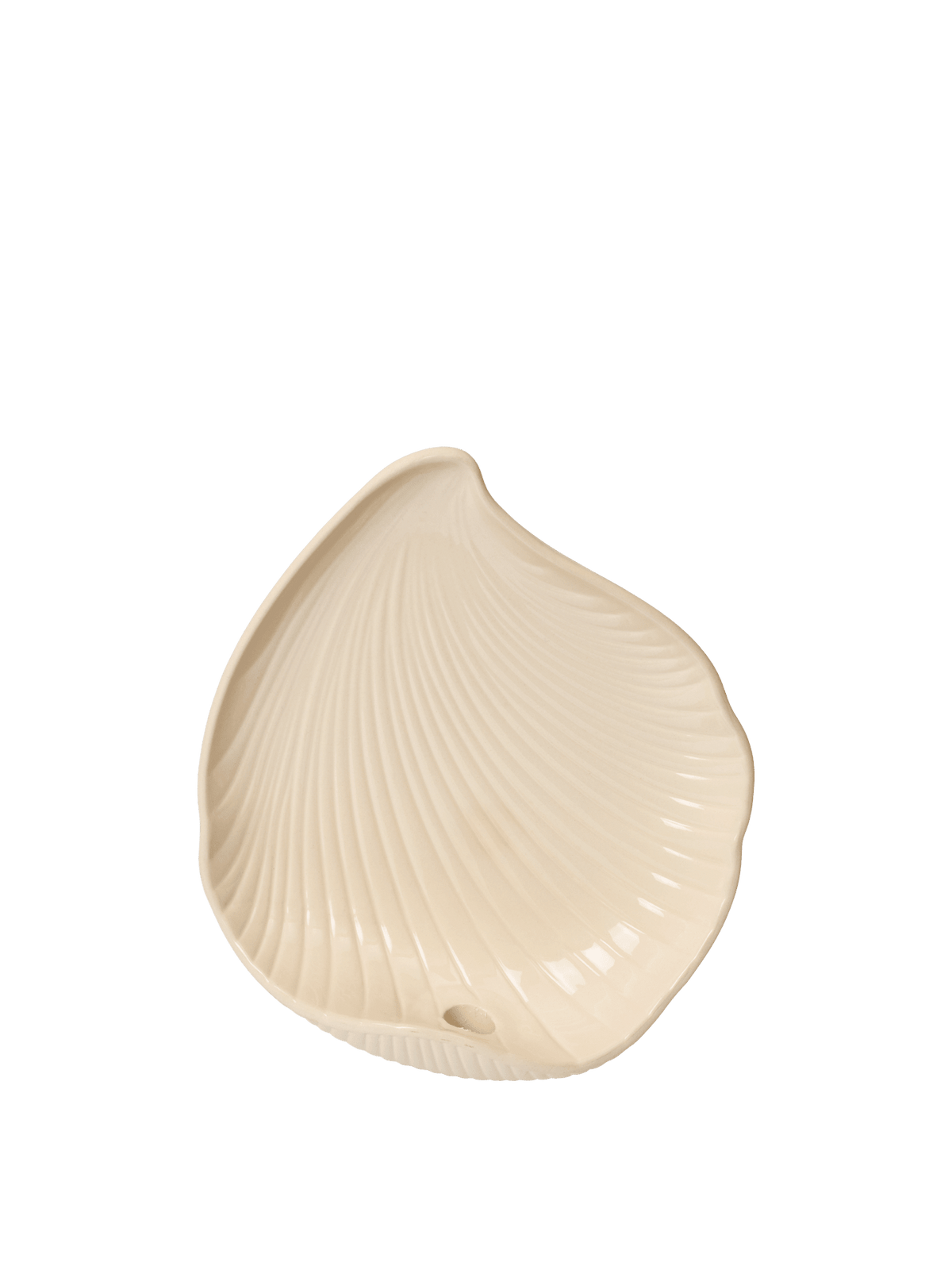 Bougeoir mural en grès blanc Shell - Ferm Living - The Cool Republic