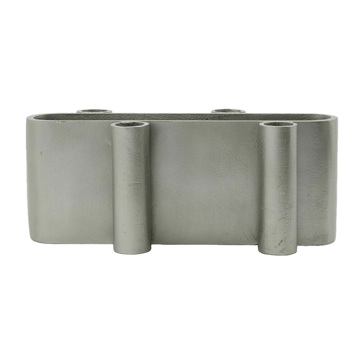 Candle Holder Four Oval Brushed Silver - House Doctor - The Cool Republic