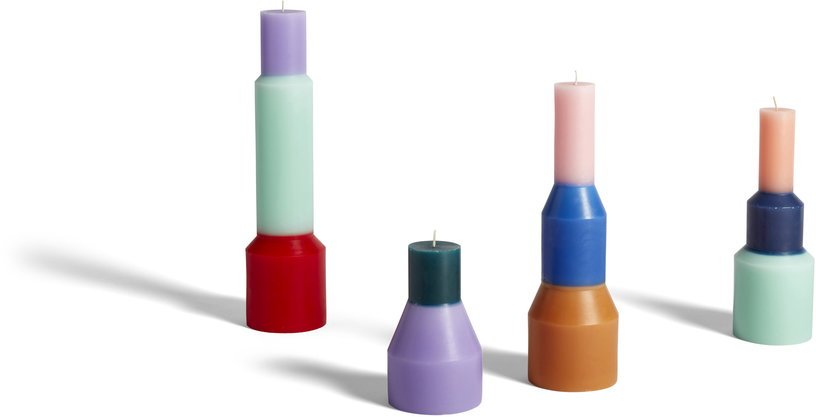 Bougie colorée Pillar - HAY - The Cool Republic