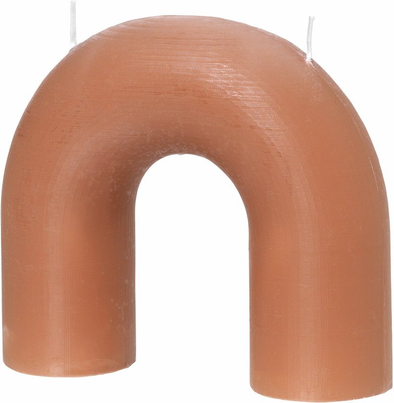 Bougie orangée incurvée Bend - Broste Copenhagen - The Cool Republic