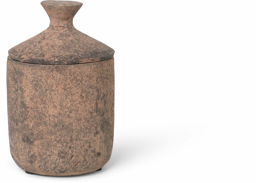 Bougie parfumée en terre cuite Sienne brûlée 8 x 13 cm Ura - Ferm Living - The Cool Republic