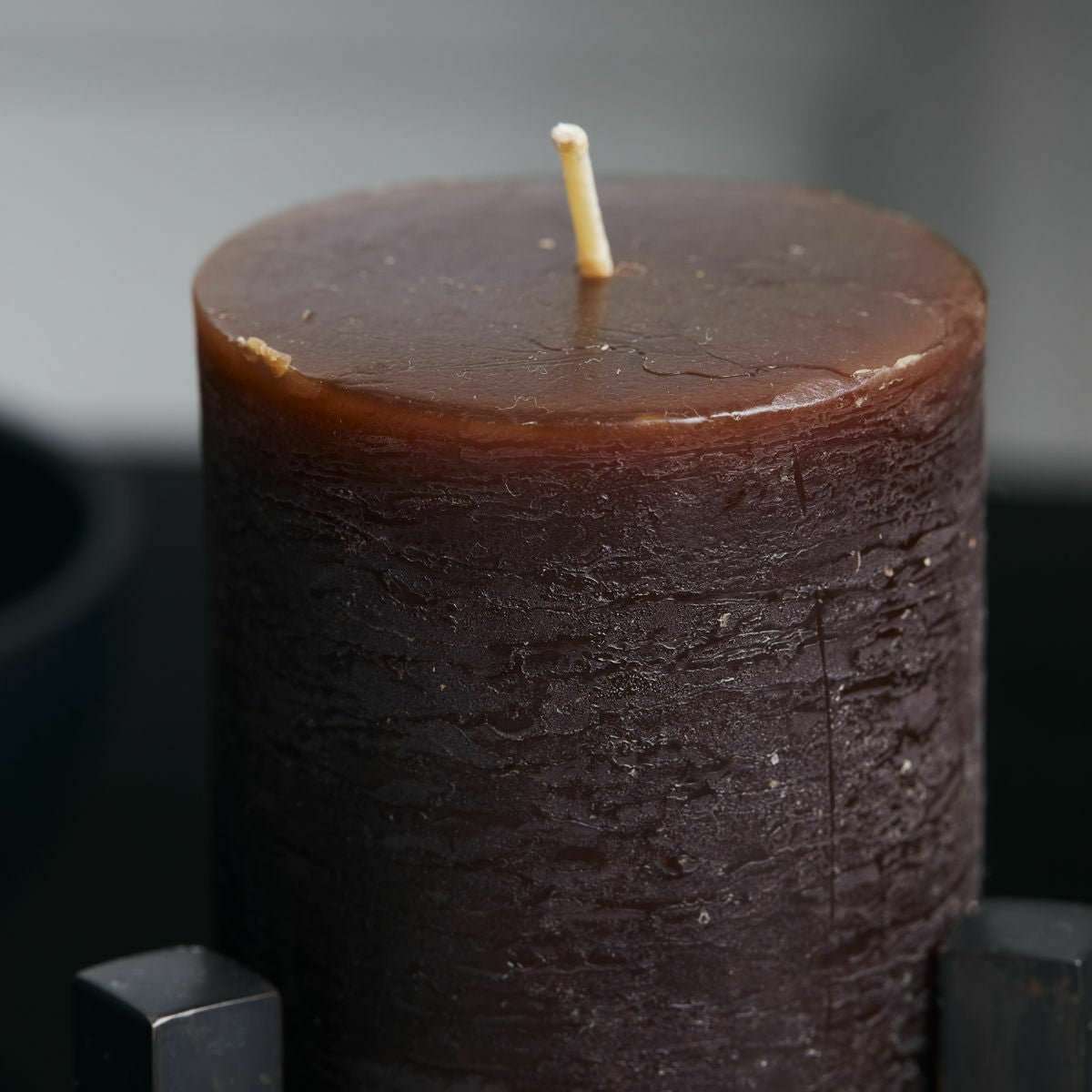 Bougie Pilier Cire Rustique Cognac - House Doctor - The Cool Republic