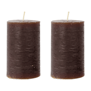 Bougie Pilier Cire Rustique Cognac - House Doctor - The Cool Republic