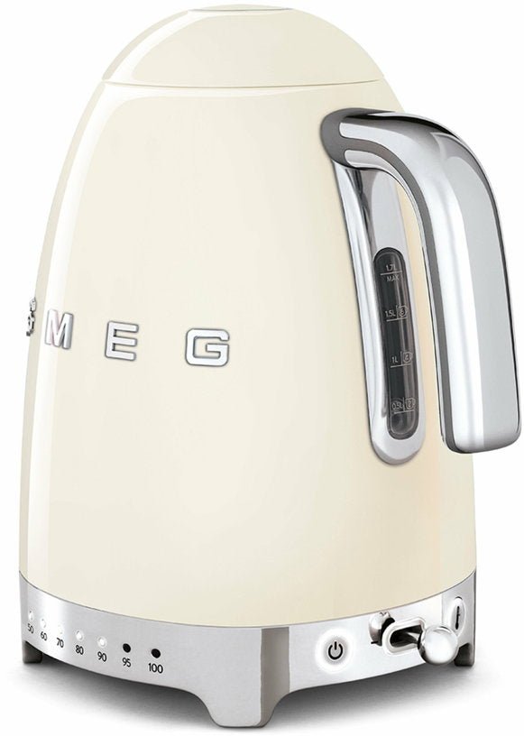 Bouilloire avec réglage de température crème 1,7 L Années 50 - Smeg - The Cool Republic