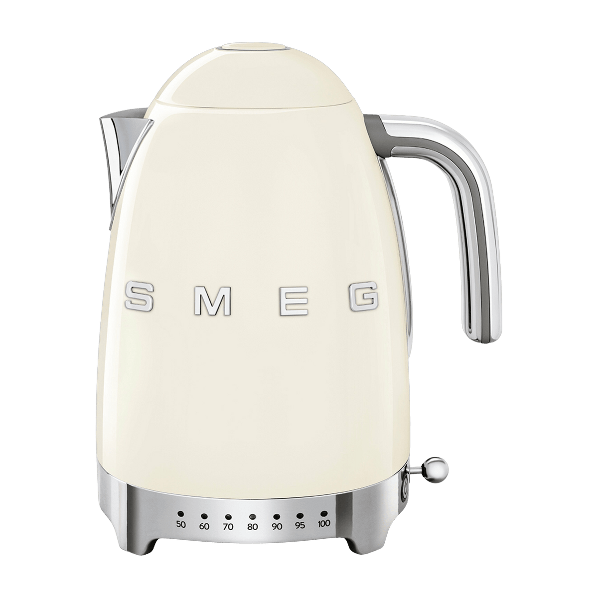 Bouilloire avec réglage de température crème 1,7 L Années 50 - Smeg - The Cool Republic