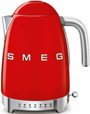 Bouilloire avec réglage de température rouge 1,7 L Années 50 - Smeg - The Cool Republic