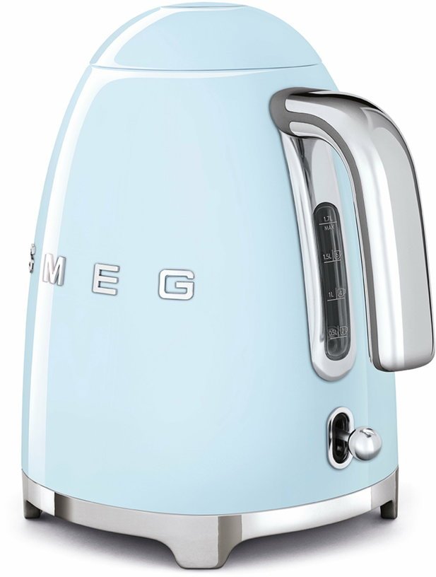 Bouilloire électrique bleu azur 1,7 L Années 50 - Smeg - The Cool Republic