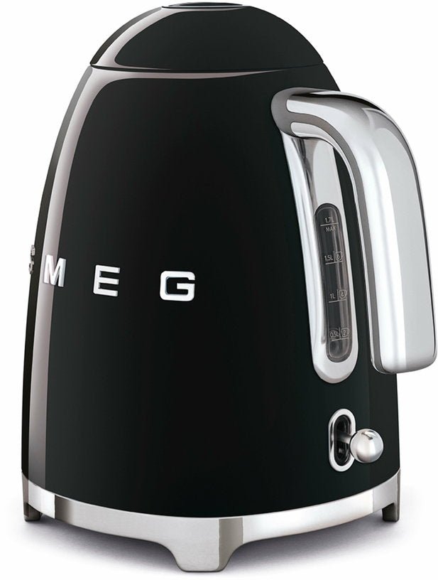 Bouilloire électrique noire 1,7 L Années 50 - Smeg - The Cool Republic