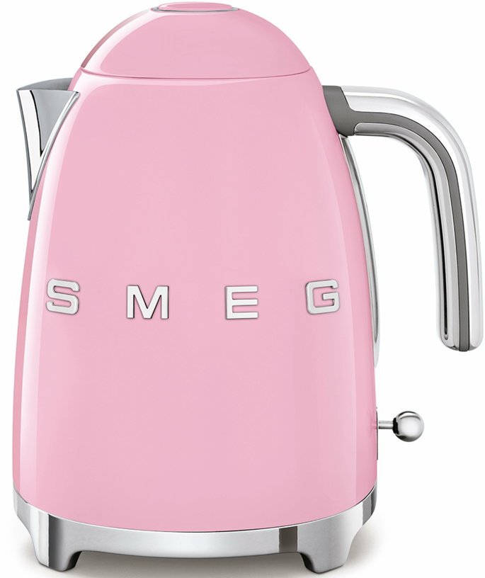 Bouilloire électrique rose 1,7 L Années 50 - Smeg - The Cool Republic