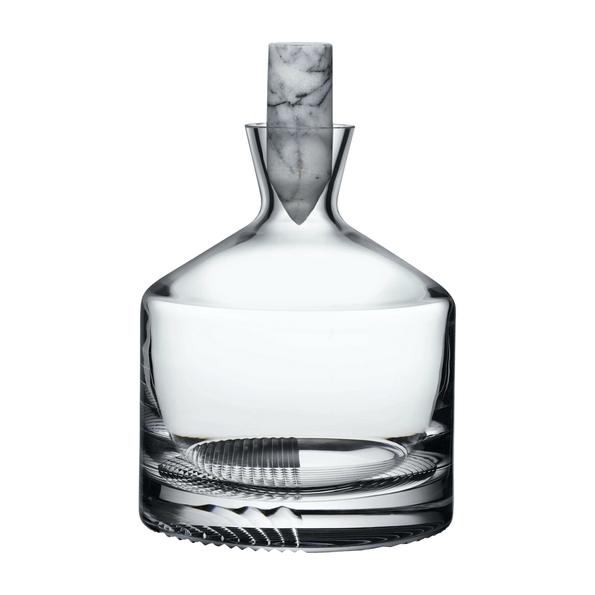 Whisky bottle in cristal without lead 1,8 L Alba Short - Nude Glass - The Cool Republic