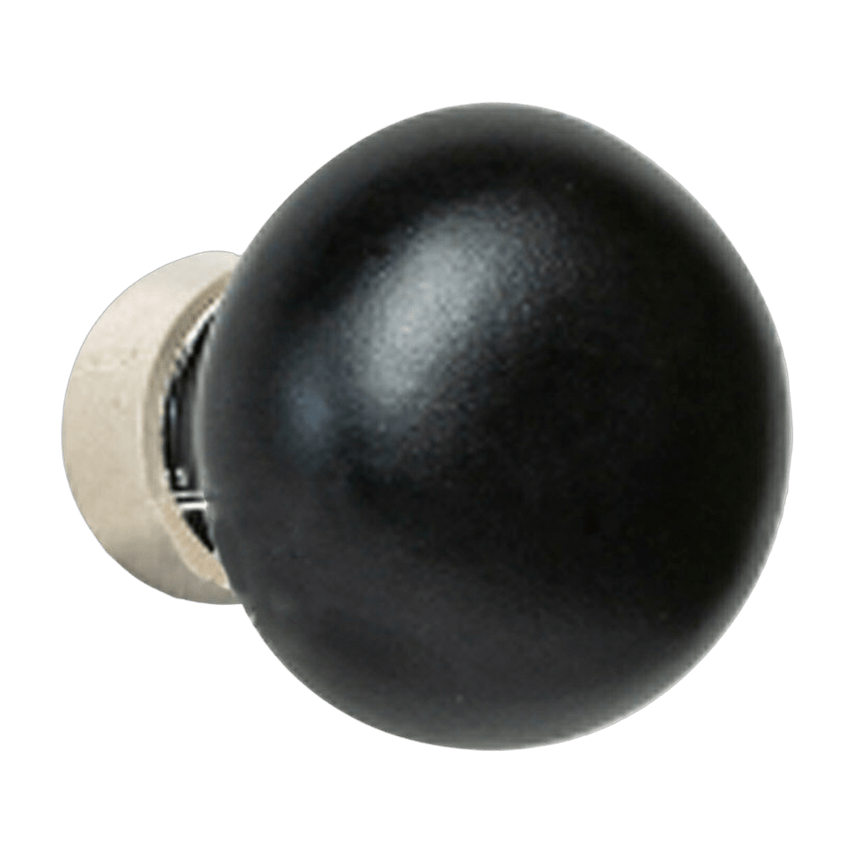Bouton d'ameublement en porcelaine noire 3cm - Merigous - The Cool Republic