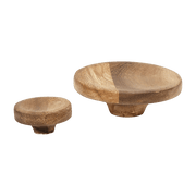 Bouton en acacia (lot de 2) - Hübsch - The Cool Republic