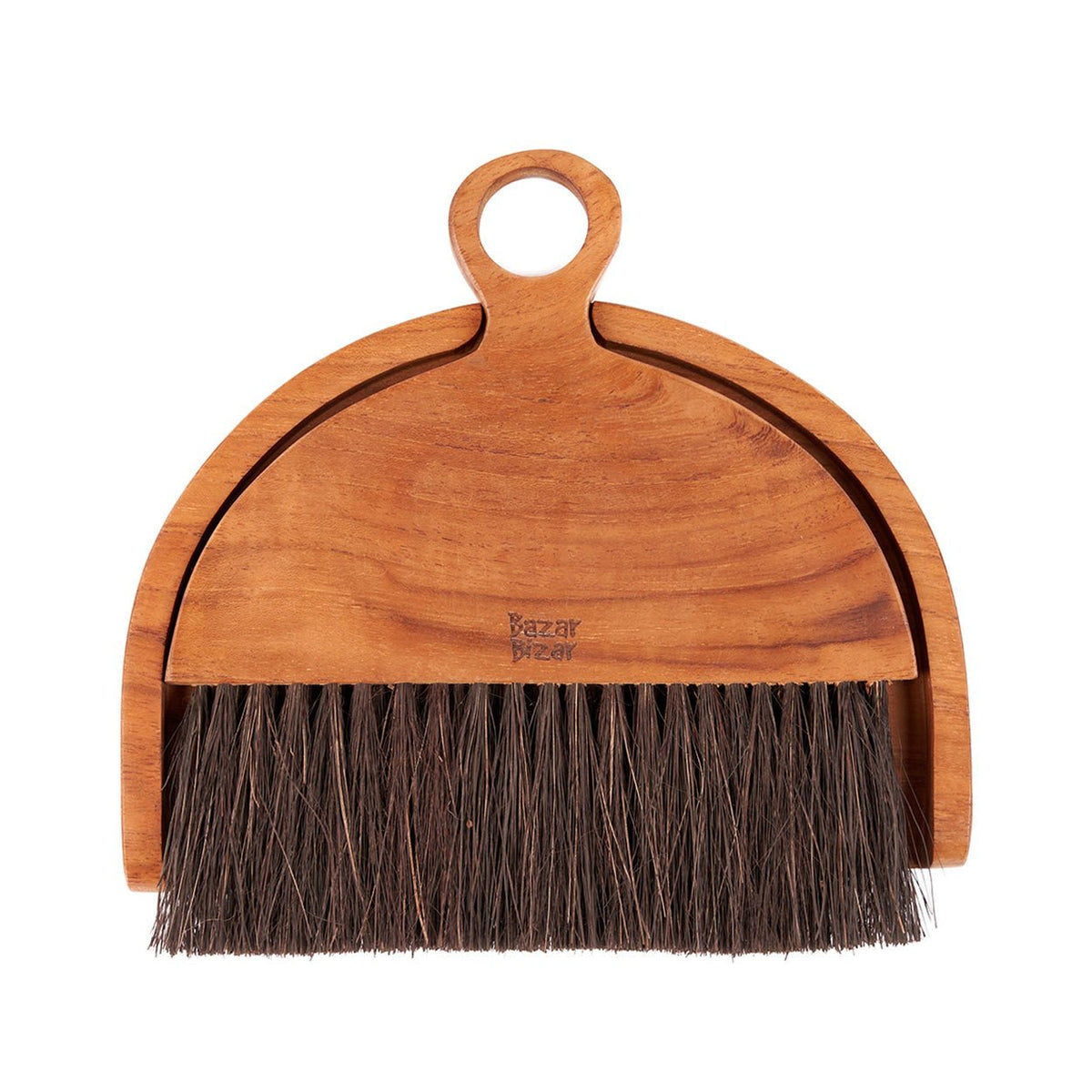 Brosse à main en teck naturel 3cm Haya - Bazar Bizar - The Cool Republic