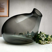 Bubble Vase Small Smoke - Nude Glass - The Cool Republic