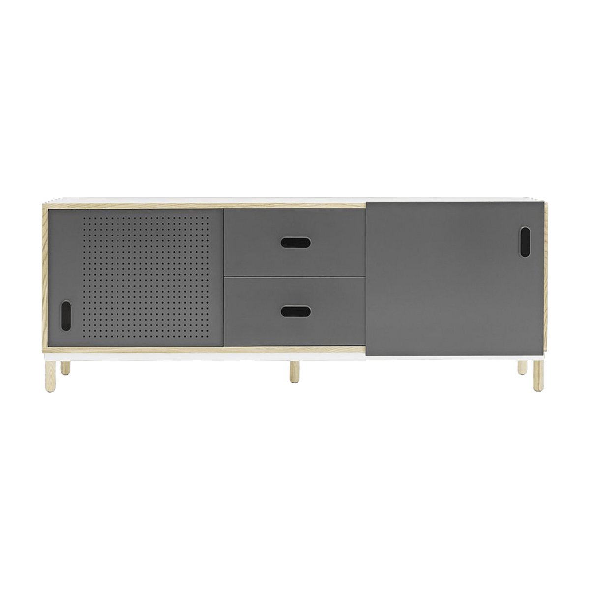 Buffet à tiroirs gris Sideboard Grey - Normann Copenhagen - The Cool Republic