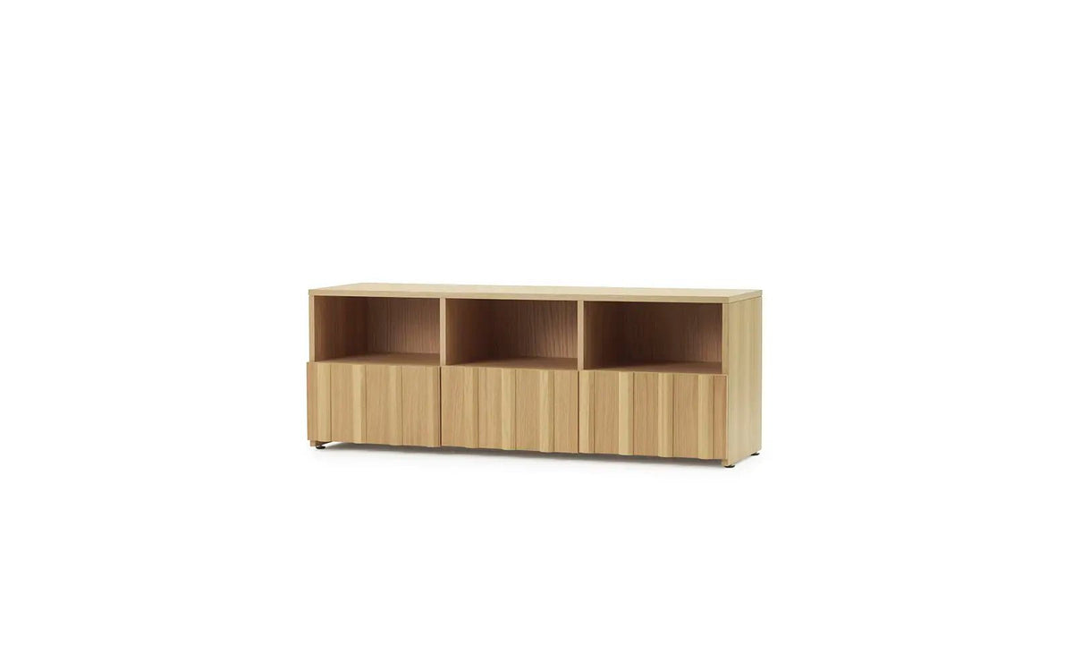 Buffet bas en chêne 120x38x44cm Hybrid - Normann Copenhagen - The Cool Republic