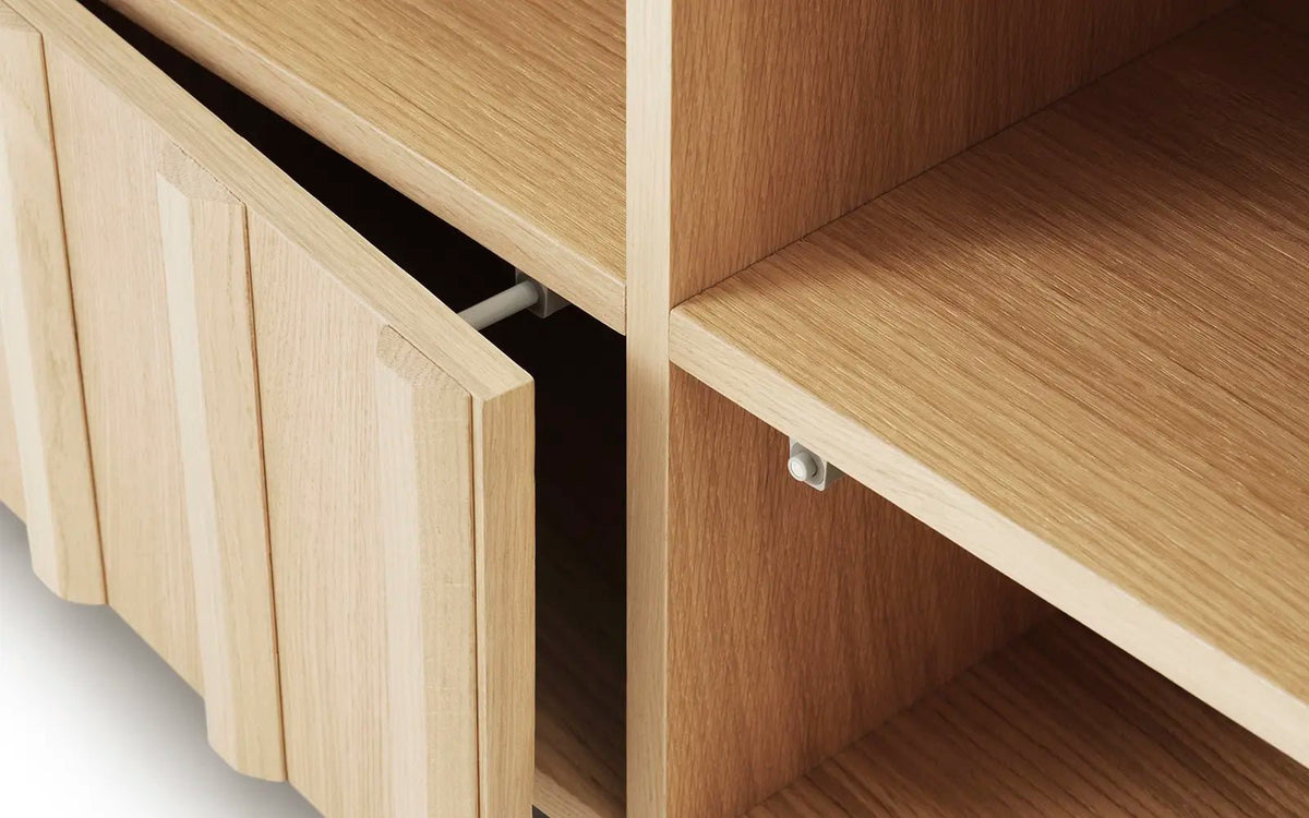 Buffet bas en chêne 120x38x44cm Hybrid - Normann Copenhagen - The Cool Republic