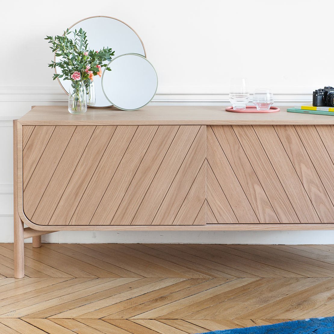 Buffet bas en chêne naturel 185 cm Marius - Hartô - The Cool Republic