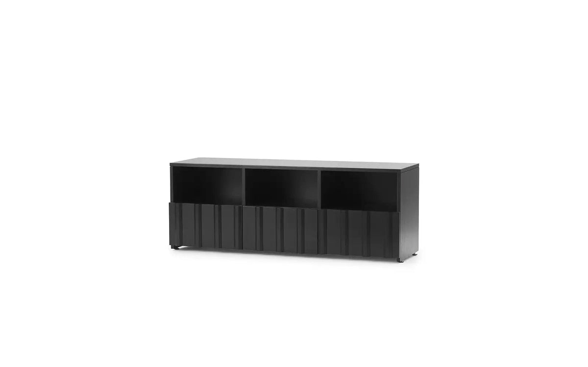 Buffet bas en chêne noir 120x38x44cm Hybrid - Normann Copenhagen - The Cool Republic