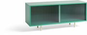 Buffet bas M en bois vert menthe avec portes vitrées - Hay - The Cool Republic