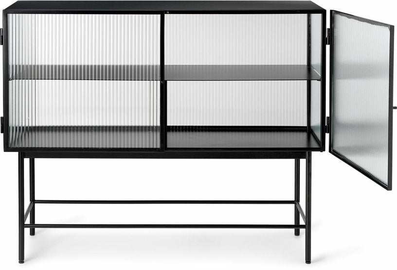 Buffet en acier noir 110 x 90 x 40 cm Haze - Ferm Living - The Cool Republic