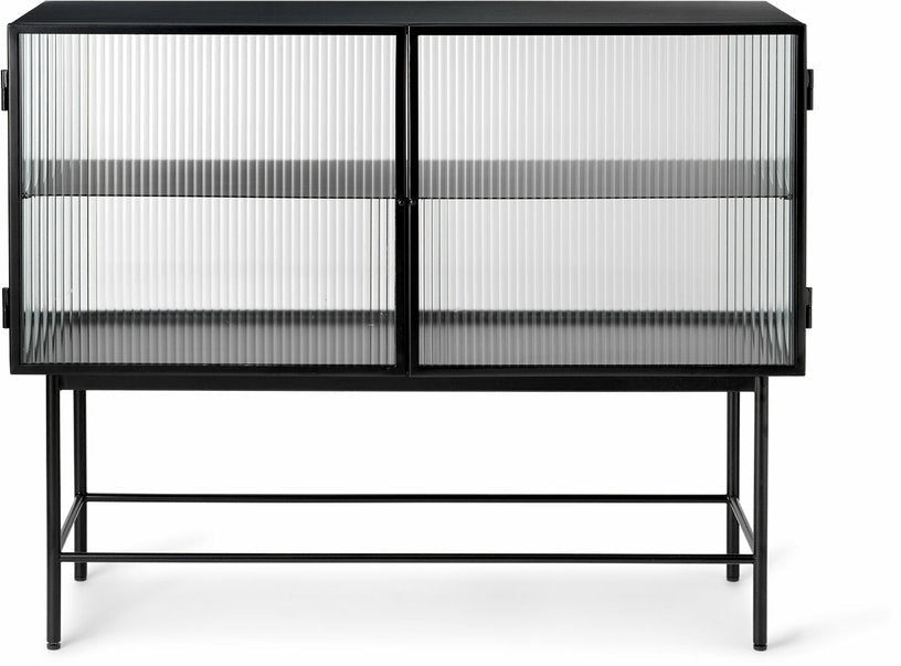 Buffet en acier noir 110 x 90 x 40 cm Haze - Ferm Living - The Cool Republic