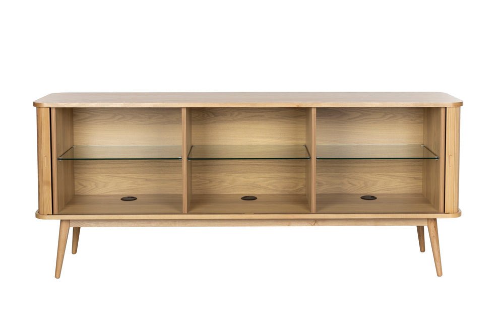 Buffet en bois de frêne naturel 180x40x75cm Barbier - Zuiver - The Cool Republic