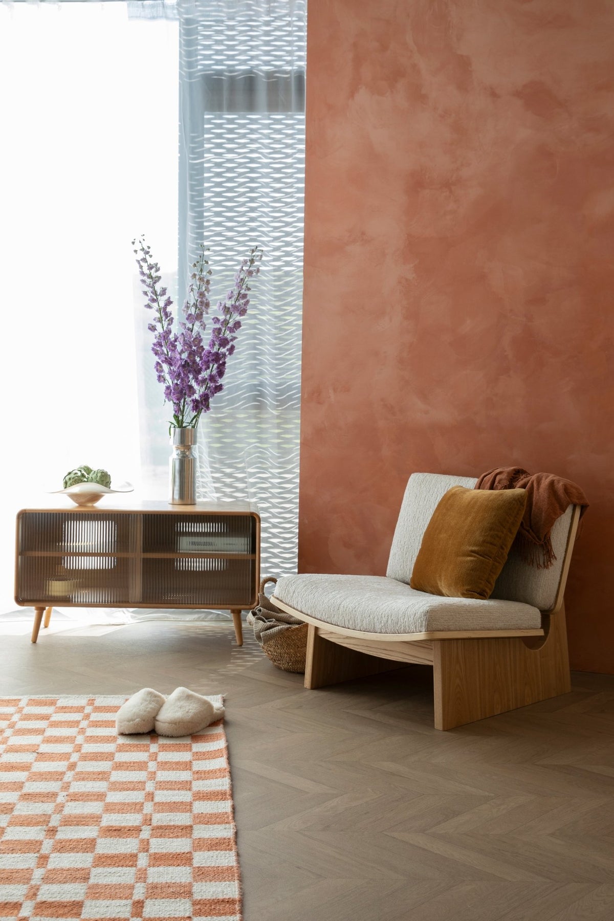 Buffet en bois de frêne naturel 40x100x55cm Rise - Zuiver - The Cool Republic