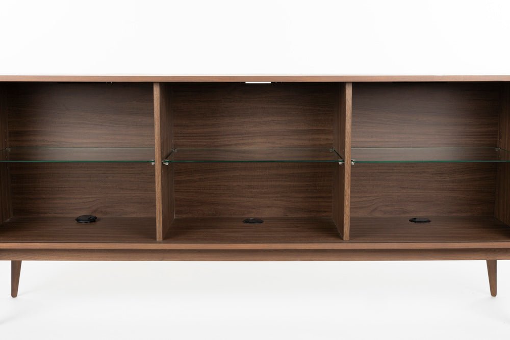 Buffet en bois de noyer 180x40x75cm Barbier - Zuiver - The Cool Republic