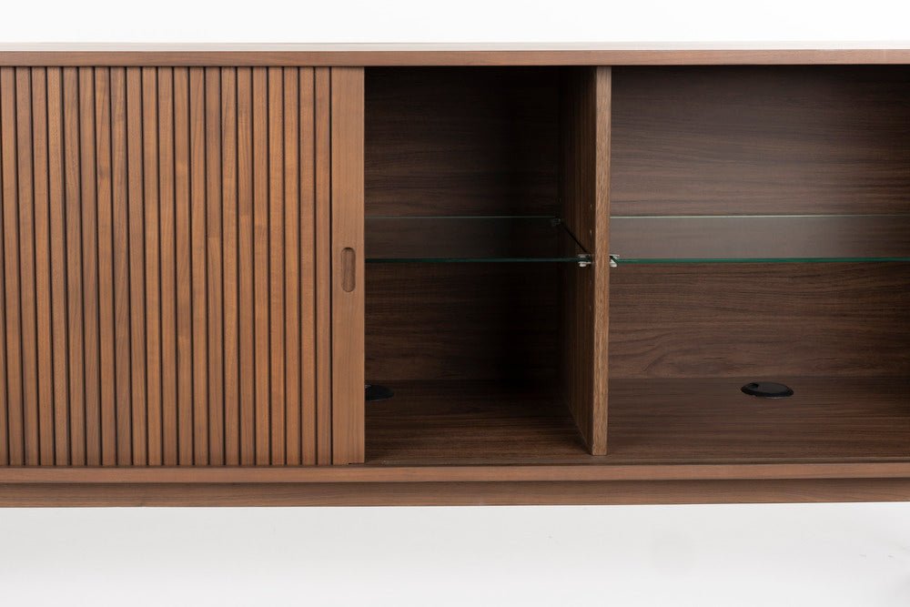 Buffet en bois de noyer 180x40x75cm Barbier - Zuiver - The Cool Republic