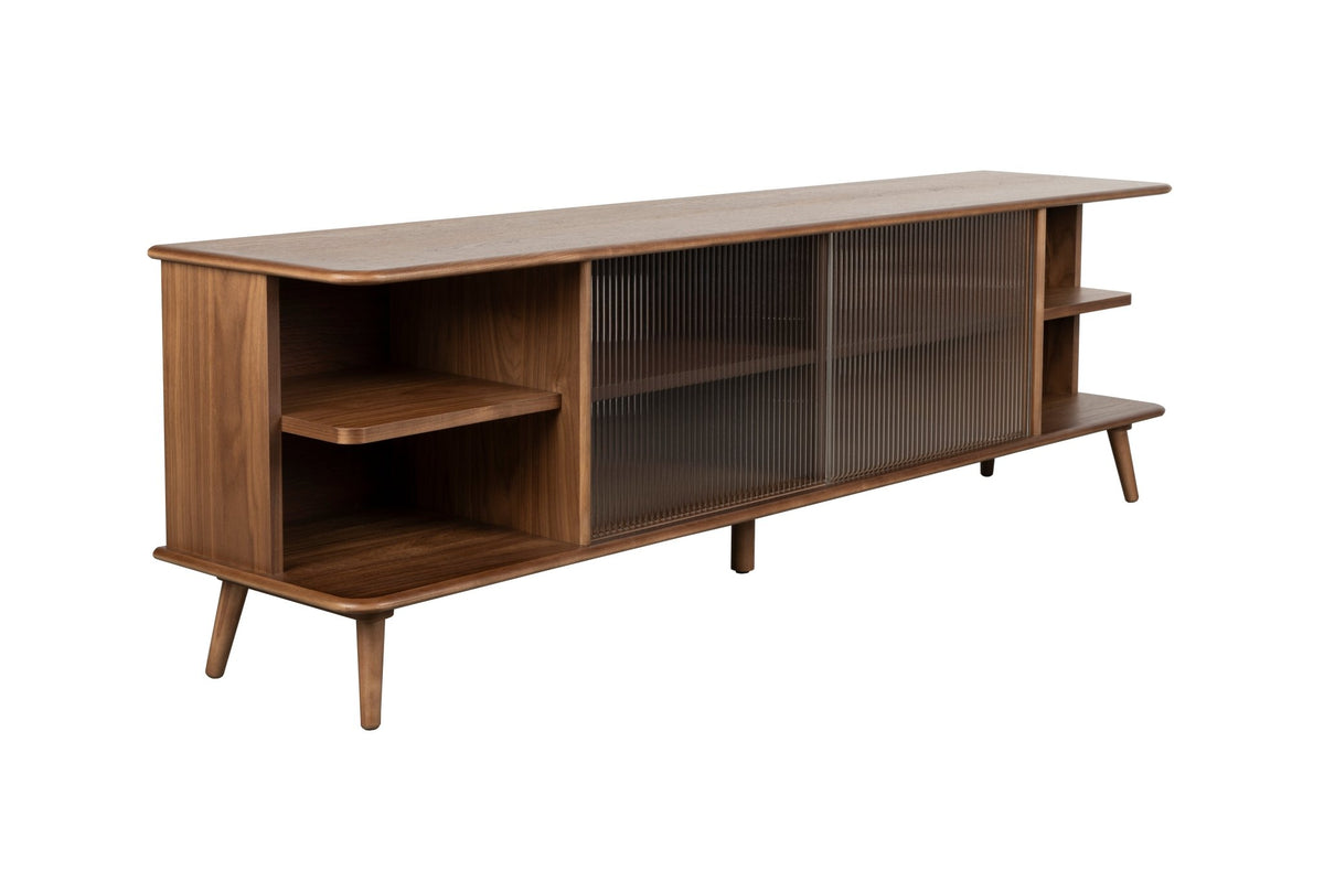 Buffet en bois de noyer 40x180x55cm Rise - Zuiver - The Cool Republic