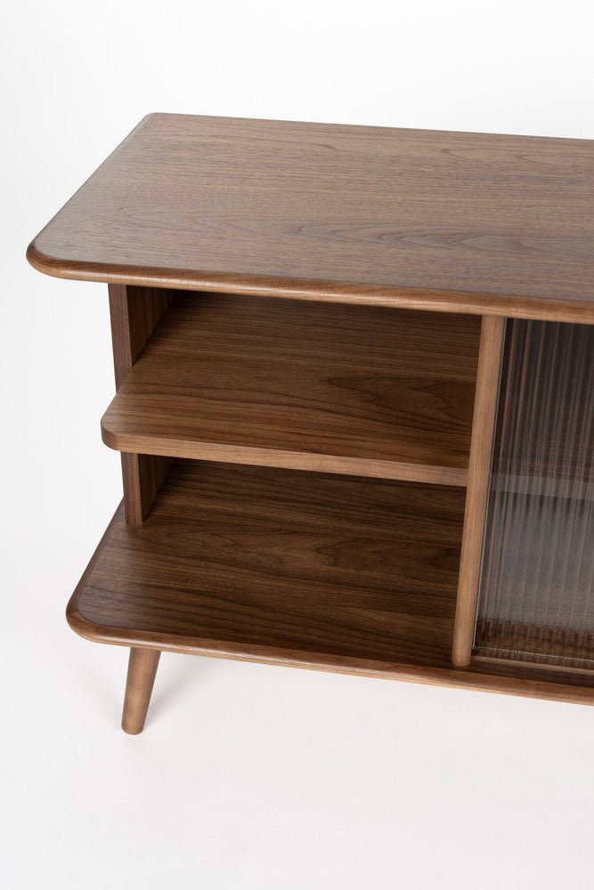 Buffet en bois de noyer 40x180x55cm Rise - Zuiver - The Cool Republic