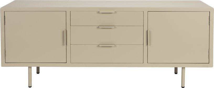 Buffet en bois et métal beige 140x40x55cm Siena - The Cool Republic - The Cool Republic