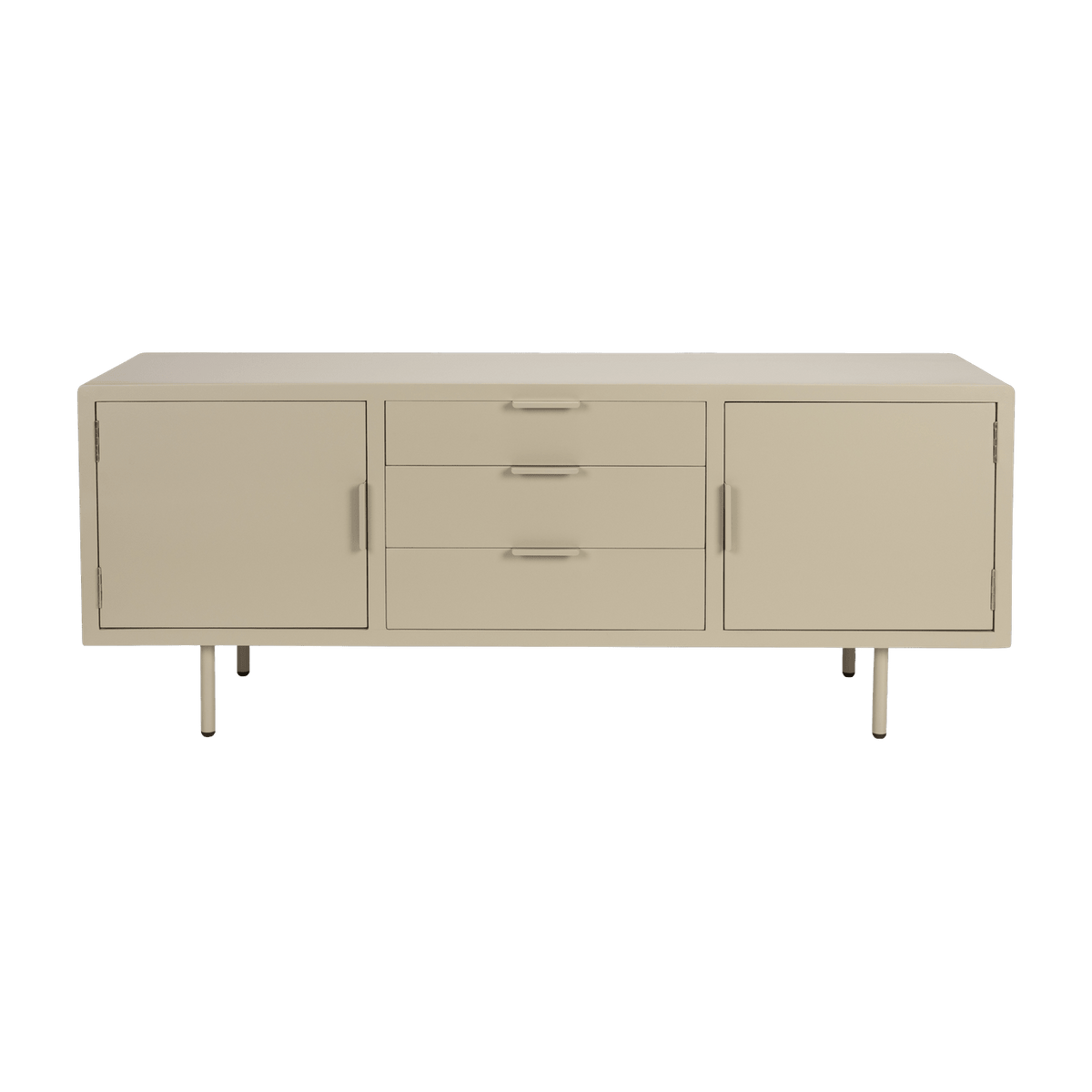 Buffet en bois et métal beige 140x40x55cm Siena - The Cool Republic - The Cool Republic