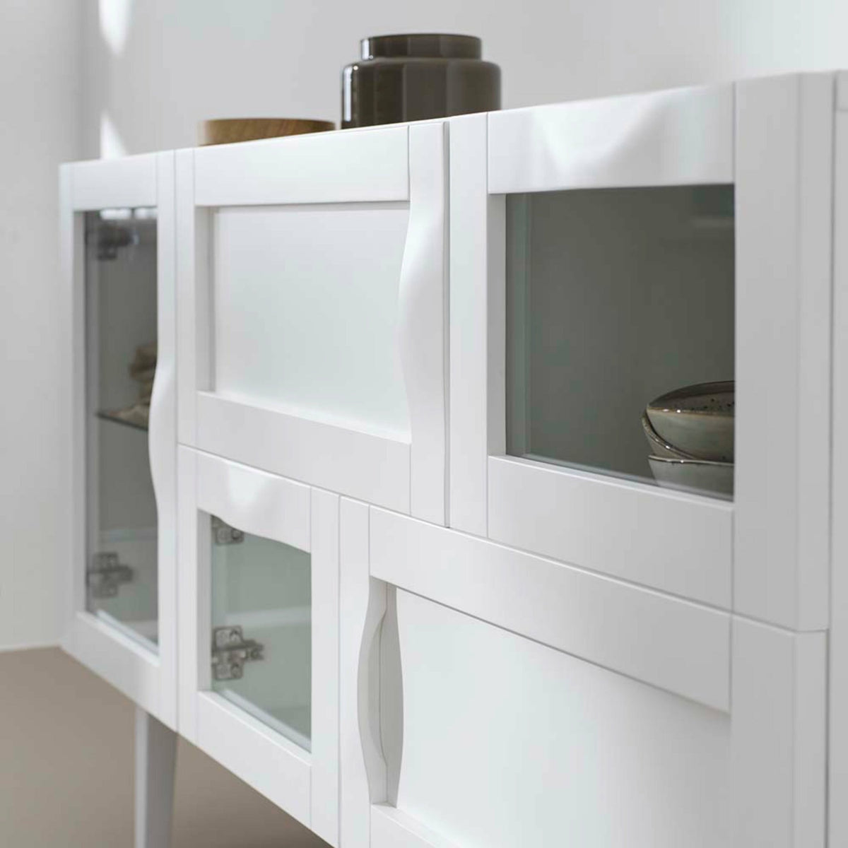 Buffet en bouleau et MDF blanc Rainbow - Hans k - The Cool Republic