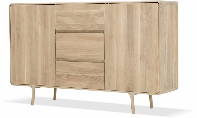 Buffet en chêne blanchi huilé Fawn - Gazzda - The Cool Republic