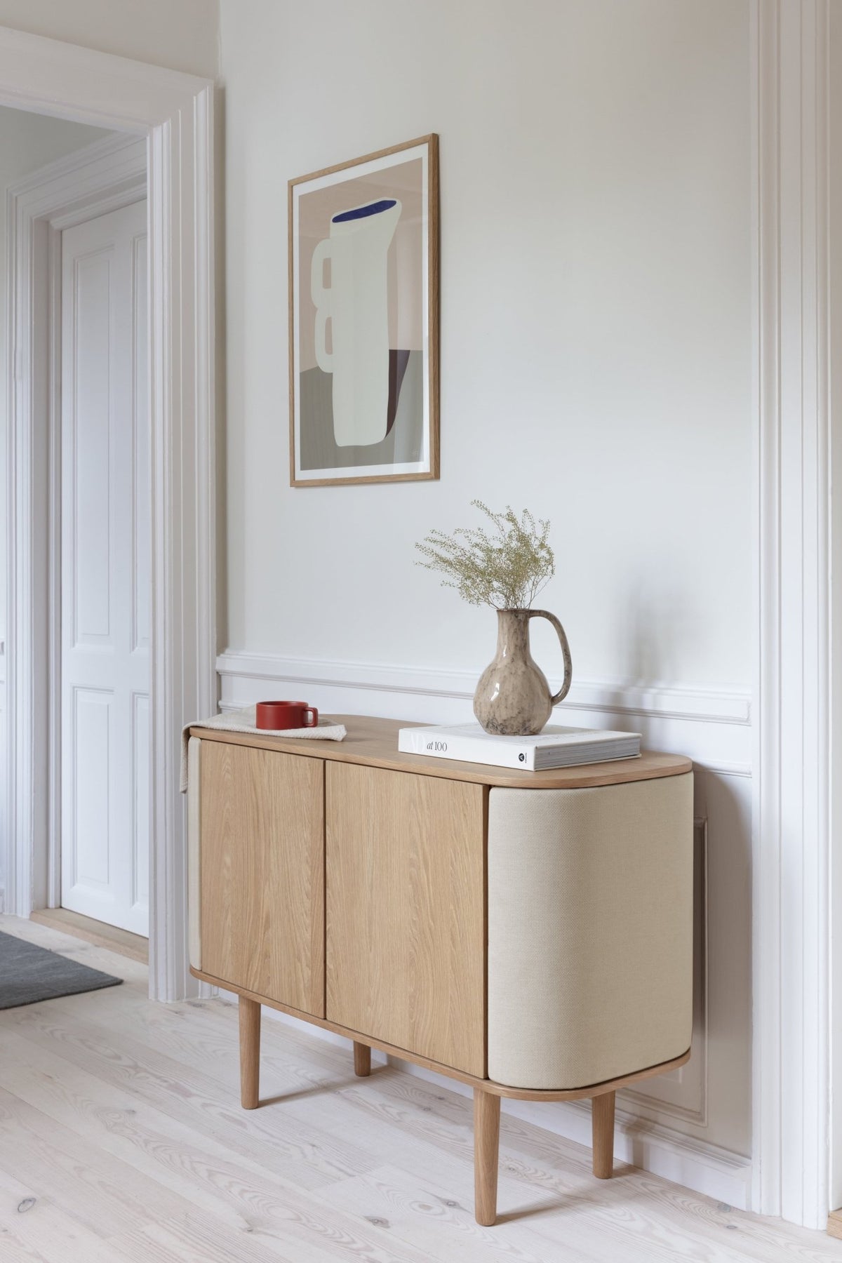Buffet en chêne foncé noir 75 x 43 cm Treasures - UMAGE - The Cool Republic