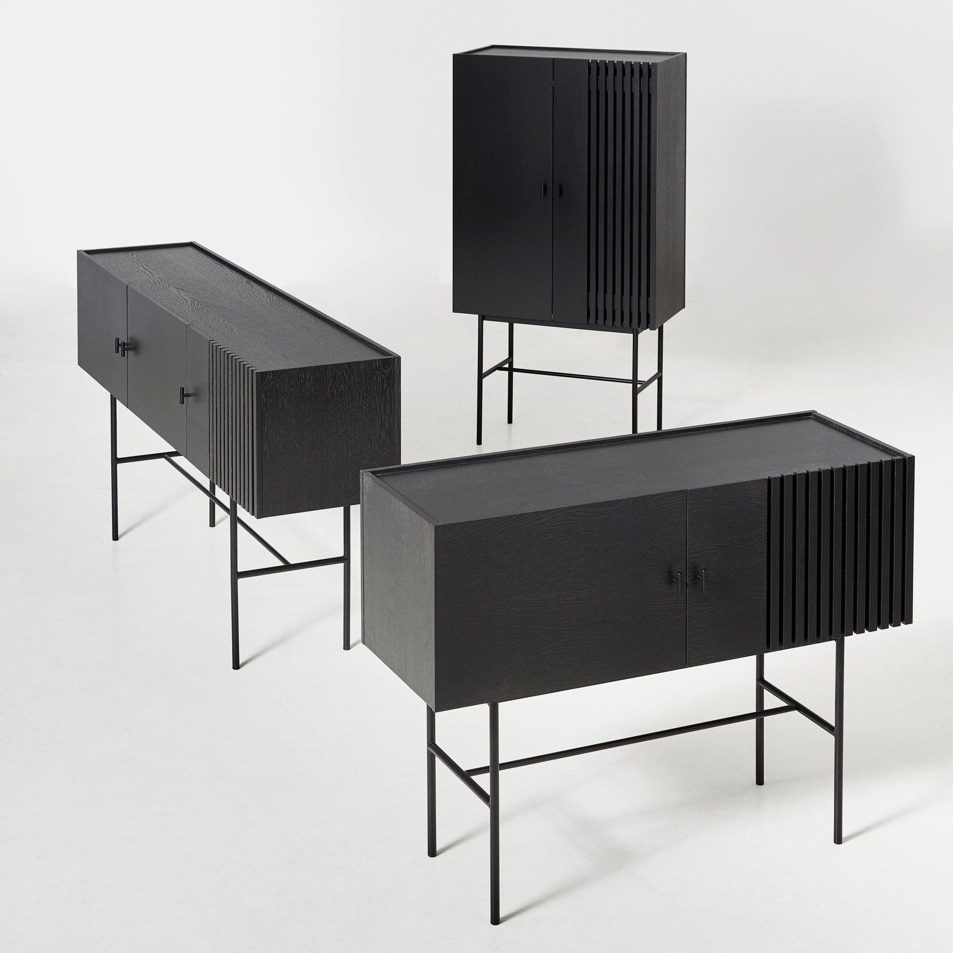 Buffet en chêne noir 120 cm Array - Woud - The Cool Republic