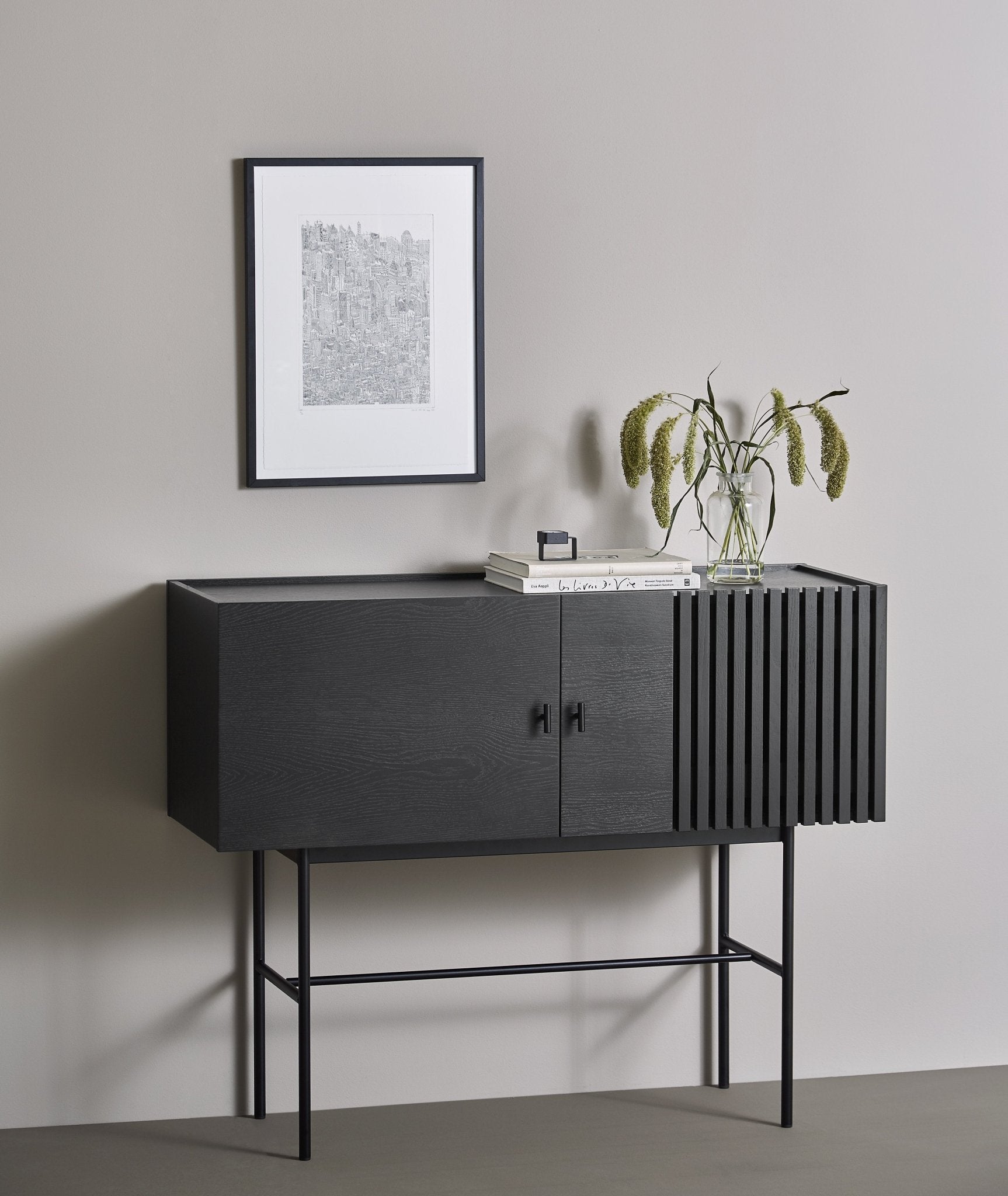 Buffet en chêne noir 120 cm Array - Woud - The Cool Republic
