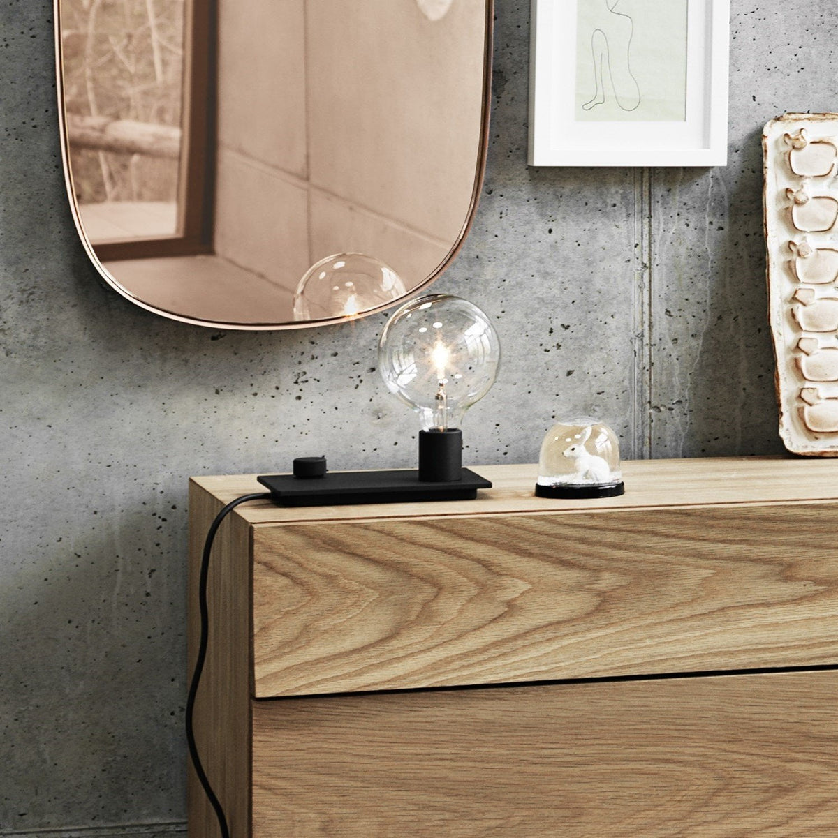 Buffet en chêne noir 180 cm Reflect - Muuto - The Cool Republic